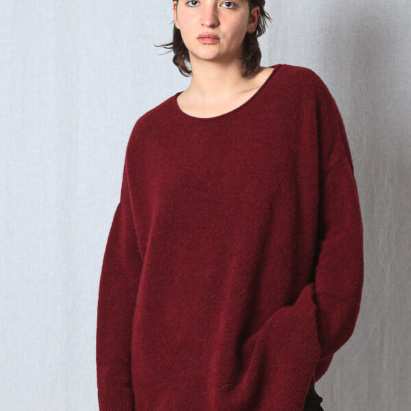 Colpax Oversized Baby Alpaca Wool Knit Pullover – Soft & Cozy Sweater